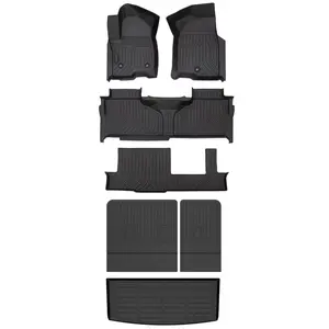 Depituu For Chevy Chevrolet Tahoe 2021-2026 8-Seat Floor Mats & Cargo Liners, All Weather Floor Mats,Waterproof Anti-slip Durable Floor Mats Car Accessories Autos Protector Automotive,auto accessories,car essentials,car accessories,