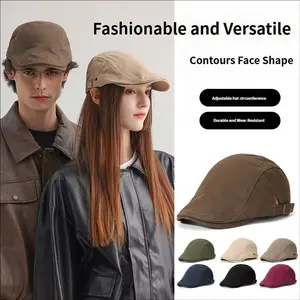 Docker Hat Brimless Cap Washed Cotton Fisherman Beanie Retro Adjustable Unisex Casual Streetwear Hat for Men Women Spring Outfit Travel Daily Wear