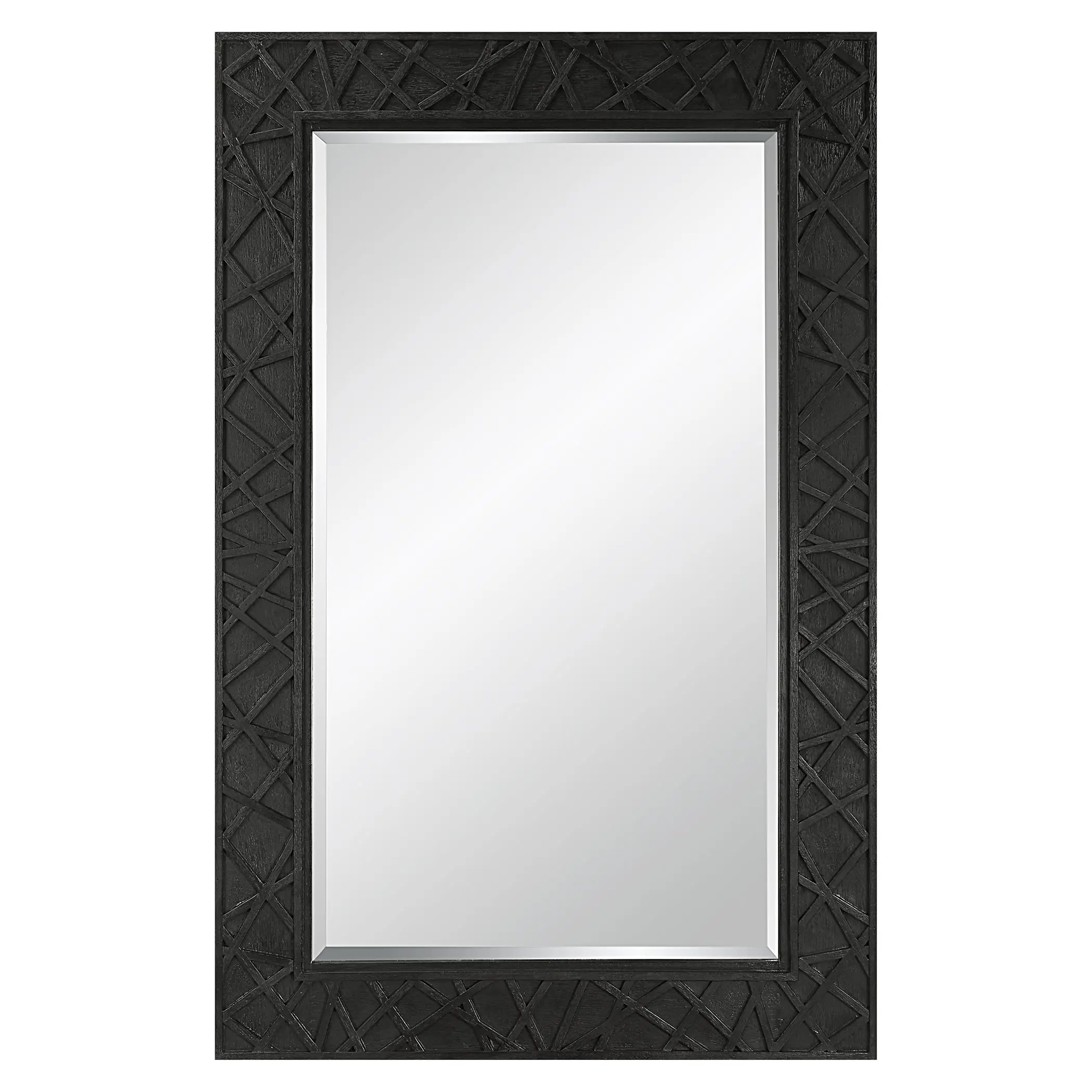 Uttermost 09803 Everest Satin Black Mirror