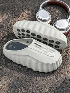 Men's Fashion Sport Slippers Slide, Casual PU Leather Eva Sole, Anti-Slip Breathable, Ideal for Summer Outdoor, Vacation, Beach