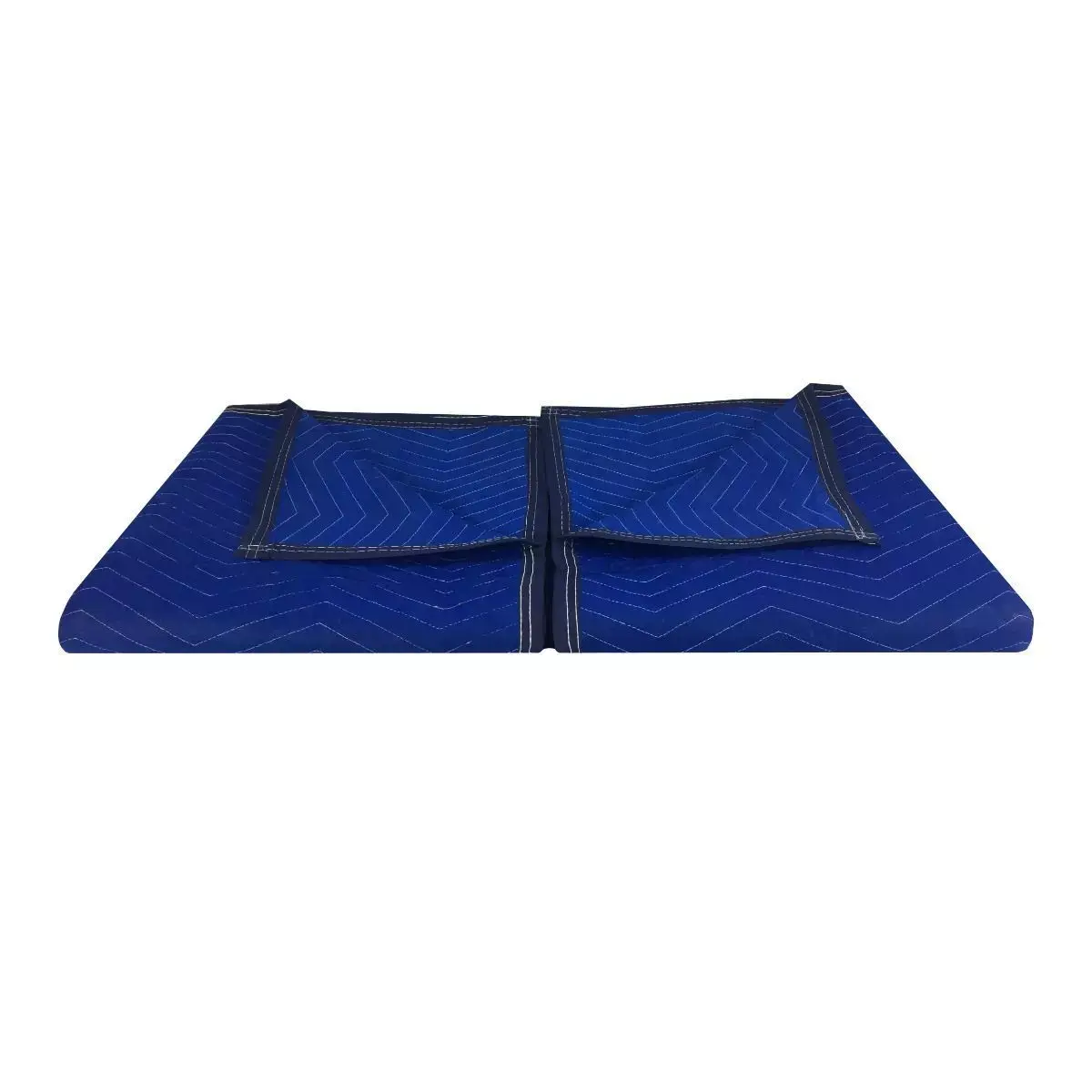 UBMOVE Pack of 2 Economy Moving Blankets 72" x 80" Quality Quilted Polyester Fabric with Cotton Batting Blue Non-Woven for Storage & Home Renovation Projects, Limited Moves, Quilted Pad