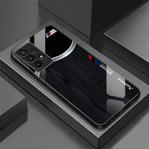 Suitable for [Galaxy A53 5g] wood grain mobile phone case, high-value glass shell, personalized business style mobile phone case, simple new mobile phone case-888