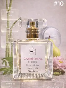 Crystal Omnia by LOCO | Oil Base | Bamboo Pear | Lotus Tea | Musk Guaiac Wood | Fragrance Perfume