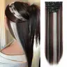 Sohochic AISI HAIR Women's Clip-In Synthetic Artificial Hair Extensions - 4PCS 20/24In Thick Hairpieces, BB Clip Fasten, Heat Resistant, Glueless Blonde Accessories for Adults Female to Change Look