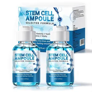 Facial Stem Cell Serum, and Wrinkle Reduction, Micro Needle Compatible, 30ML X 2, Liquid Form, Contains Alcohol
