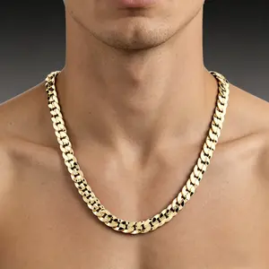 Minimalist Stainless Steel Cuban Chain: 2026 Hip-Hop Trend Double-Sided Brushed Finish Stainless Steel Cuban Necklace—Unisex Style