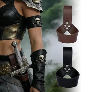 Single Piece Medieval Viking Style Sword Sheath Belt Warrior Sword Holder Halloween Cosplay Prop Role Play Accessory