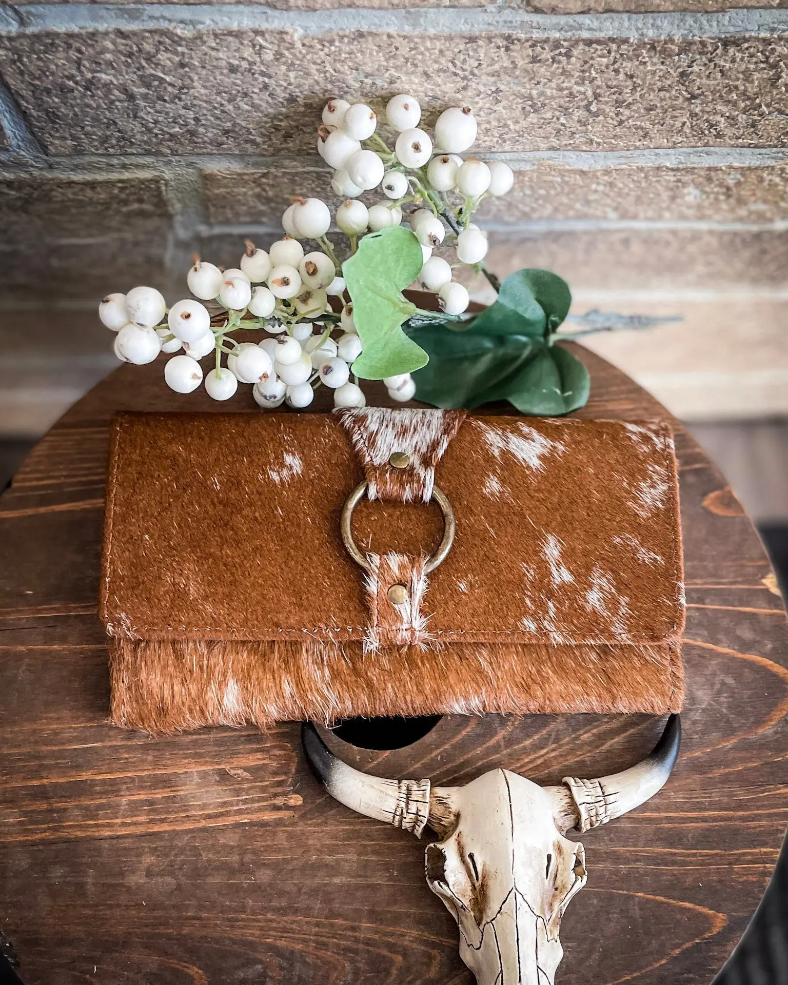 Crocheted Hairon Wallet by Myra Bag