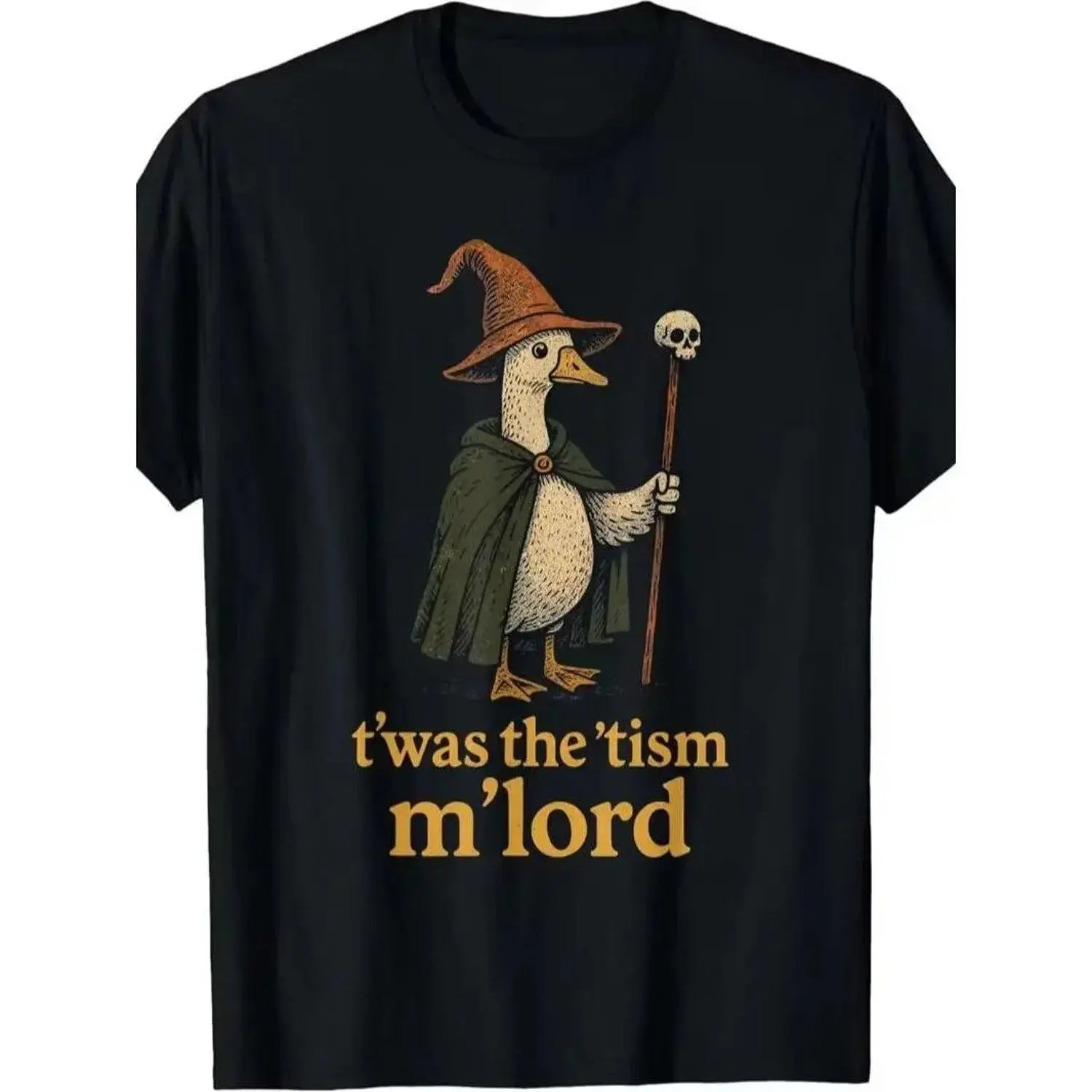 Funny Meme TWAS The Tism M Lord Silly Goose Graphic Kids T Shirtfashion Boutique T Shirt Casual WearPattern Print Crew Neck T Shirt Gift,summerwins,father'sdaygifts