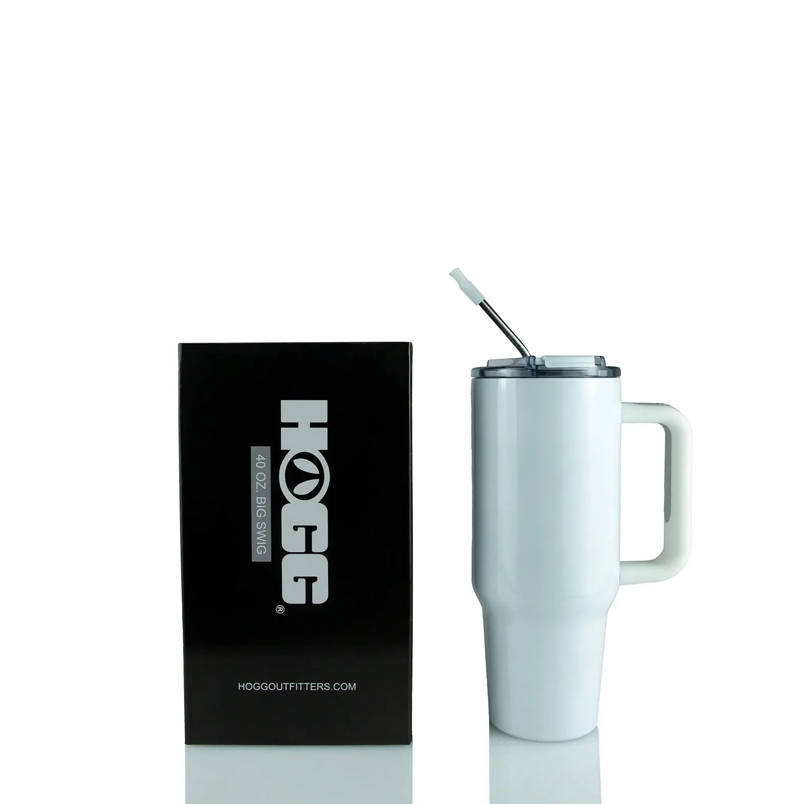 Hogg 40oz Sublimatable Big Swig Tumbler with Lid, Stainless Steel, Detachable, Insulated, and Straw Included Hogg 40oz Sublimatable Big Swig Tumbler with Lid, Stainless Steel, Detachable, Insulated, and Straw Included