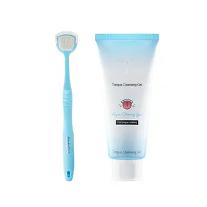 Bodyaid Tongue Cleaning Gel Bundle (with Brush) for Refreshing Mint Fragrance