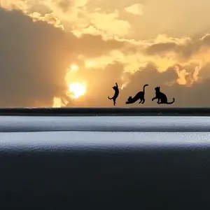 Cats Hidden Easter Egg Decals | Tiny Cat decal | Small decals for cars | Hidden Truck Decals | Waterbottle Decals | Cat Car Accessories | Y