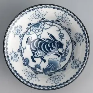 “Blue Peanuts” Twelve Zodiac Blue‑and‑White Porcelain Gongfu Tea Cup Set, Underglaze Decorative Hat‑Shaped Cups, 75 mL Capacity, Chinese Tea Appreciation Cups, 12‑Piece Gift Box — Ideal for gifting to Oriental culture enthusiasts for holidays or housewarm