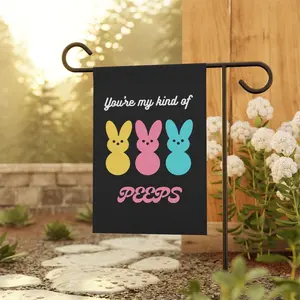Easter PEEPS garden flag, Easter PEEPS yard flag, Easter Holiday flag, Easter PEEPS banner Print