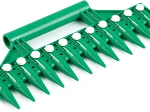 Seed Dibber, Multifunctional Seed Spacer Tool, Seed-in Soil Digger Garden Spacer aid for Planting Seeds Laying Out ideally Spaced Rows (Green)