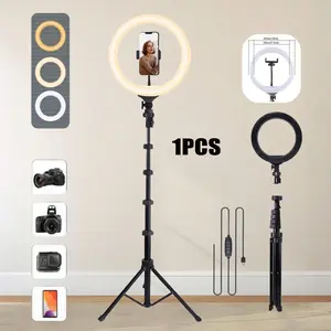 10" Video Light Kit, Ring Light with 64" Adjustable Tripod, Dimmable LED Fill Light for USB-Powered, Vlogging Kit Perfect for Makeup, TikTok, YouTube, Photography, Zoom Calls#new years#valentine's day gifts