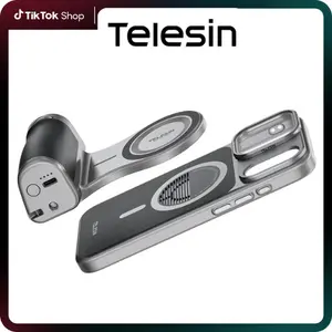 TELESIN iPhone 17 Pro Max/Pro Not Wireless Filmmaking Kit,Master Grip Camera Handle  with Graphene Cooling Phone Case,Shutter & Dial Controls, Tripod, Magnetic Filter, iPhone 17 Accessories for Vlog, Selfie, Video