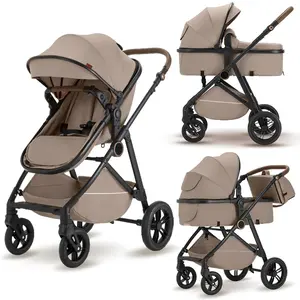AOBTKEL,4-wheel Travel Toddler Stroller,Baby Stroller,Storage Basket,5-Point Harness,All In One Convertible Baby Stroller Without LatchBase -Toddler Stroller With Reversible Stroller Seat ;compact stroller carrinho de bebe affordable strollercompact