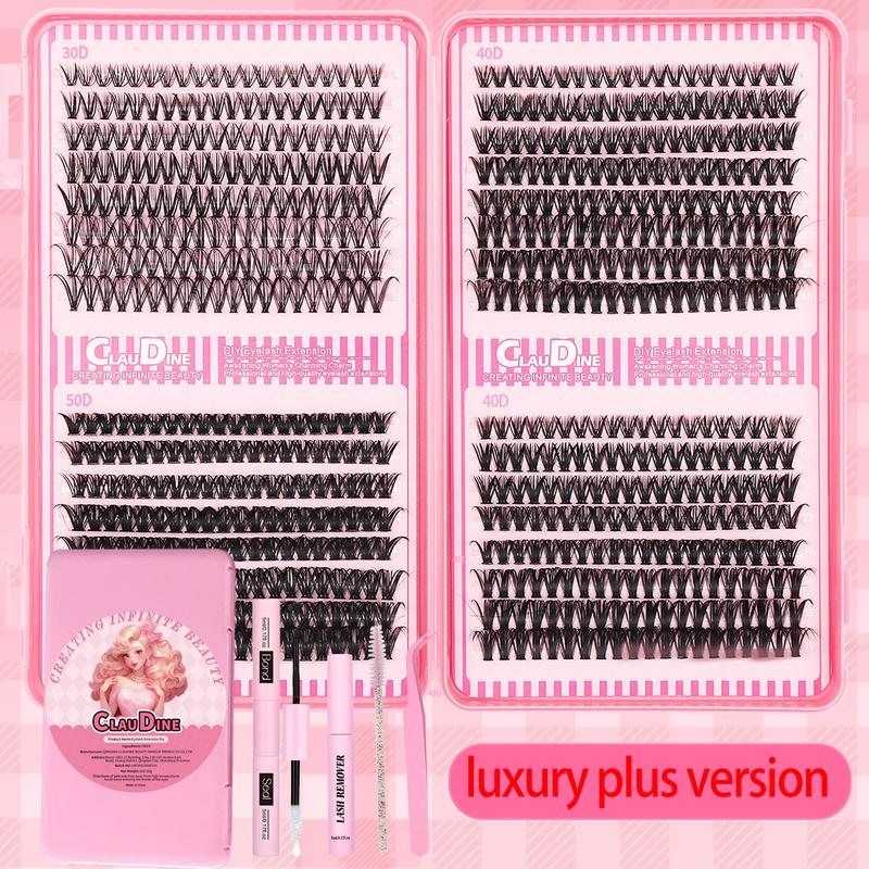 Lashes Lash Clusters Eyelashes Lash Clusters Extensions Kit Eyelash Extension Kit Eye Lashes, Lash Extension Kit Lashes Clusters KitWispy Manga Lashes, Individual Lashes Eyelash Extension Lashes Halloween Makeup 30D40D50D, D Curl 9-16mm Mixed Length