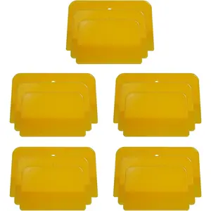 Filler Spreaders (3 Sizes, 15 count) - Yellow  Plastic Spreader Auto  Spreader for Automotive Fillers, Putties, Glazes, Caulks and