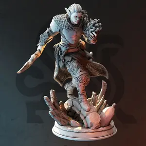 Drow Arcane Trickster - Cordon Blades | 3D Printed Miniature | DM Stash, 3D-Printed Miniatures, Character Figure Miniatures