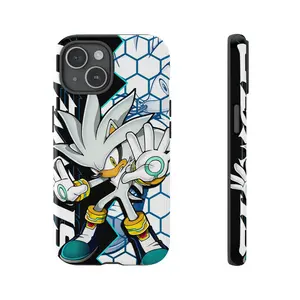 Silver the Hedgehog Sci-Fi Cyberpunk Gaming Phone Case Collection for iPhone 17, 16, 15, 14, 13, 12, 11, SE, X XR XS Max 15 Pro Max Samsung Galaxy S20 S21 S22 S24