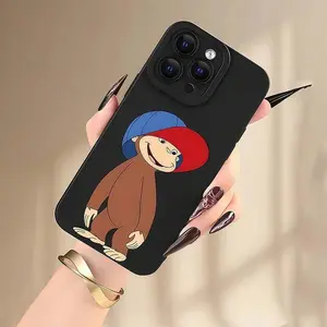 Cute Monkey Pattern Phone Case, TPU Anti-drop Cellphone Protective Case, Total Protective Shockproof Mobile Phone Cover for Smartphone iPhone Accessories
