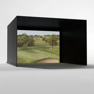 Pro Golf Simulator Enclosure Kit with Premium Impact Screen