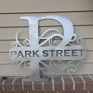 Personalized Split Letter Monogram Sign for Home Decor art decor wall metal