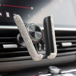 Creative car diamond-inlaid mobile phone stand - car air port mobile phone stand - Exquisite and practical, car mobile phone stand, mobile phone car stand, mobile phone frame, car mobile phone stand, Phone Mount For Car