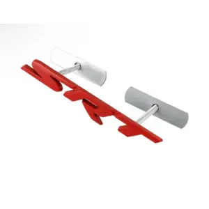 Red Front Grille SRT Emblem For Charger Challenger SRT Red Decal Badge Vehicle Grille Emblem Without Additional Features