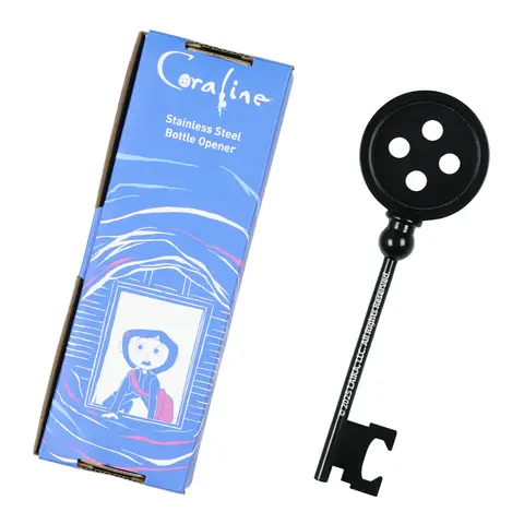 Coraline Movie Other World Button Key Beer Stainless Steel Bottle Opener