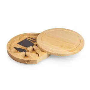 Brie Cheese Cutting Board & Tools Set, (Parawood)