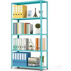Garvee Heavy-Duty 5-Tier Freestanding Storage Rack – Adjustable Steel Standing Shelf Organizer – Space-Saving Solution for Home, Kitchen, Garage, Pantry, Closet – Sturdy & Powder-Coated