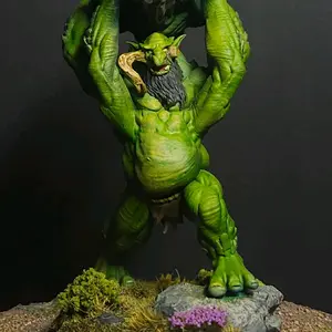 Hand painted forest troll dungeons and dragons mini
