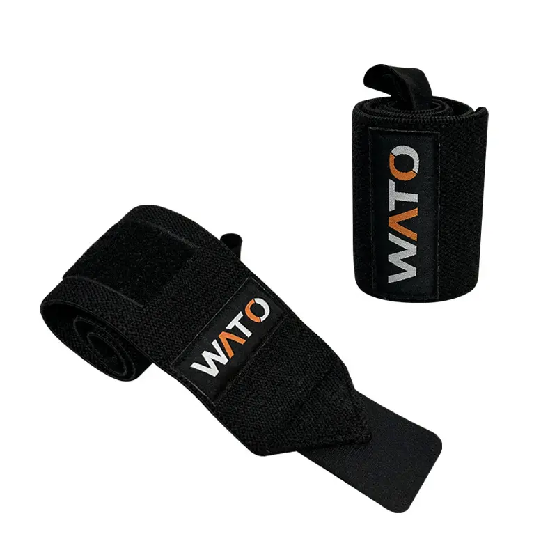 2 Pack Weightlifting Wrist Wraps17.7" Wrist Support with Heavy Duty Thumb Loop - Best Wrap for Powerlifting Competition, Strength Training, Bodybuilding
