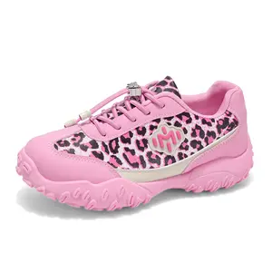 Hot Pink Leopard Print Dad Sneakers  Chunky Sole Platform Shoes   Cute Casual Everyday Outfit moon  boots  skiing naturalizer