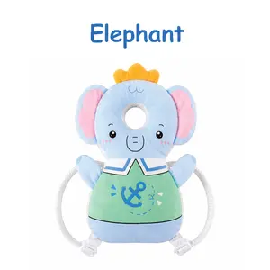 Baby Head Protector Backpack Elephant | Anti Fall Baby Head Cushion | Toddler Safety Pillow Backpack for Crawling Walking Baby | Infant Head Protection Pad