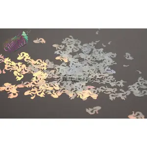 SUNSET BAY Iridescent MERMAID SHAPE 13mm Glitter