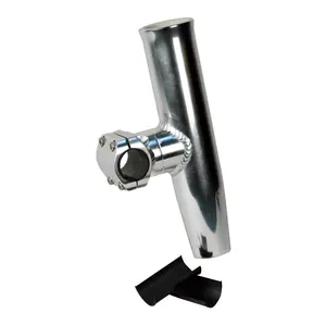 212 MAIN Aluminum Adjustable Mid Mount Rod Holder - Includes Sleeve, Hex Key, 0.87 in. and 1 in. Sizing, Aluminum Material