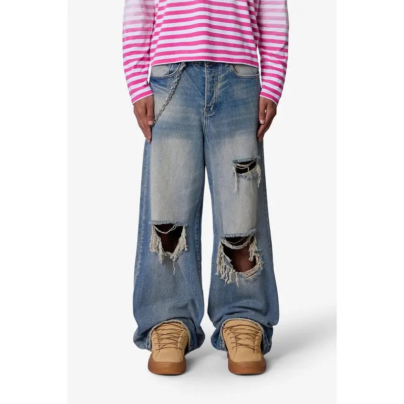 Tripp NYC Lock Up Denim Pants [Storm Wash] - TikTok Shop