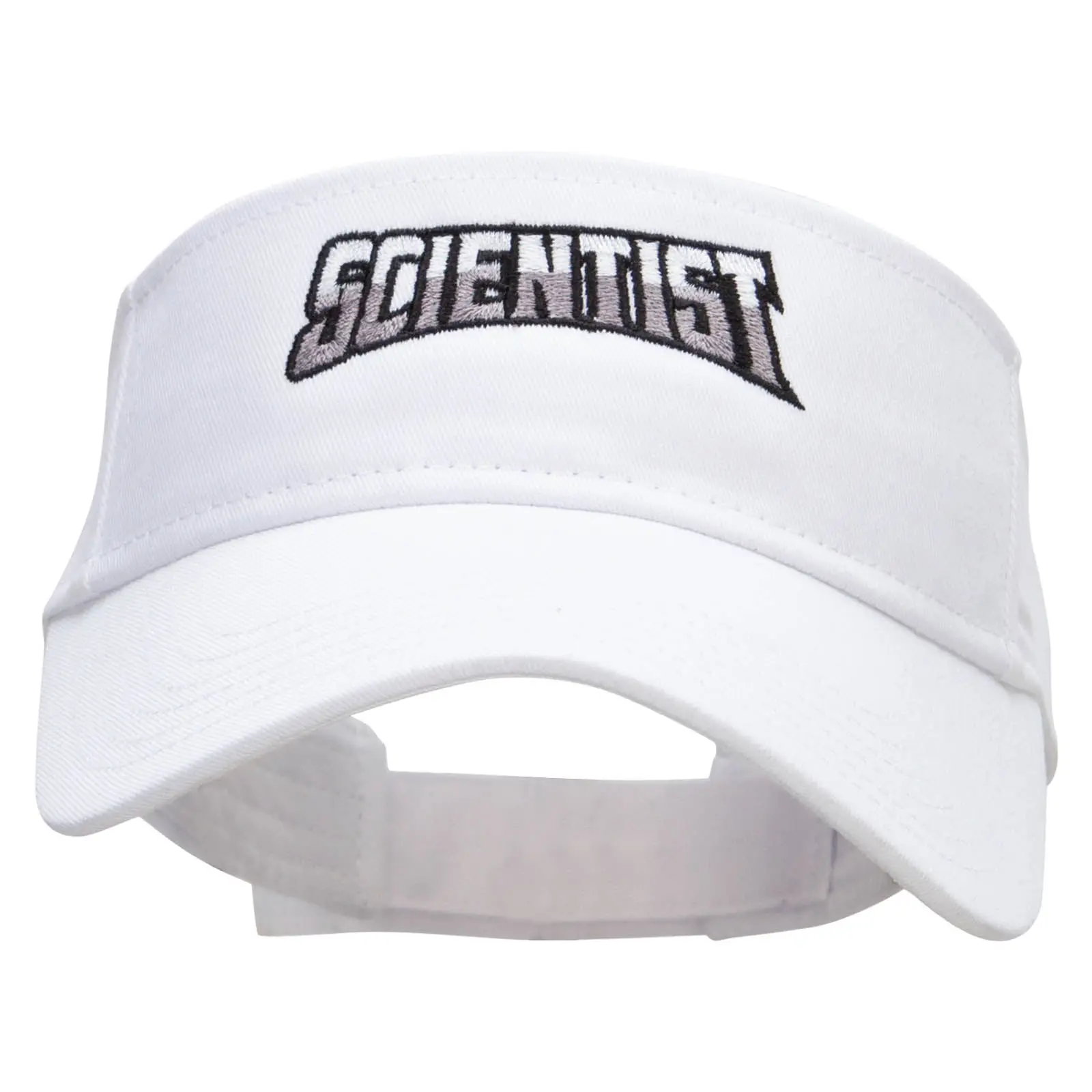 Scientist Embroidered Cotton Twill Sun Visor