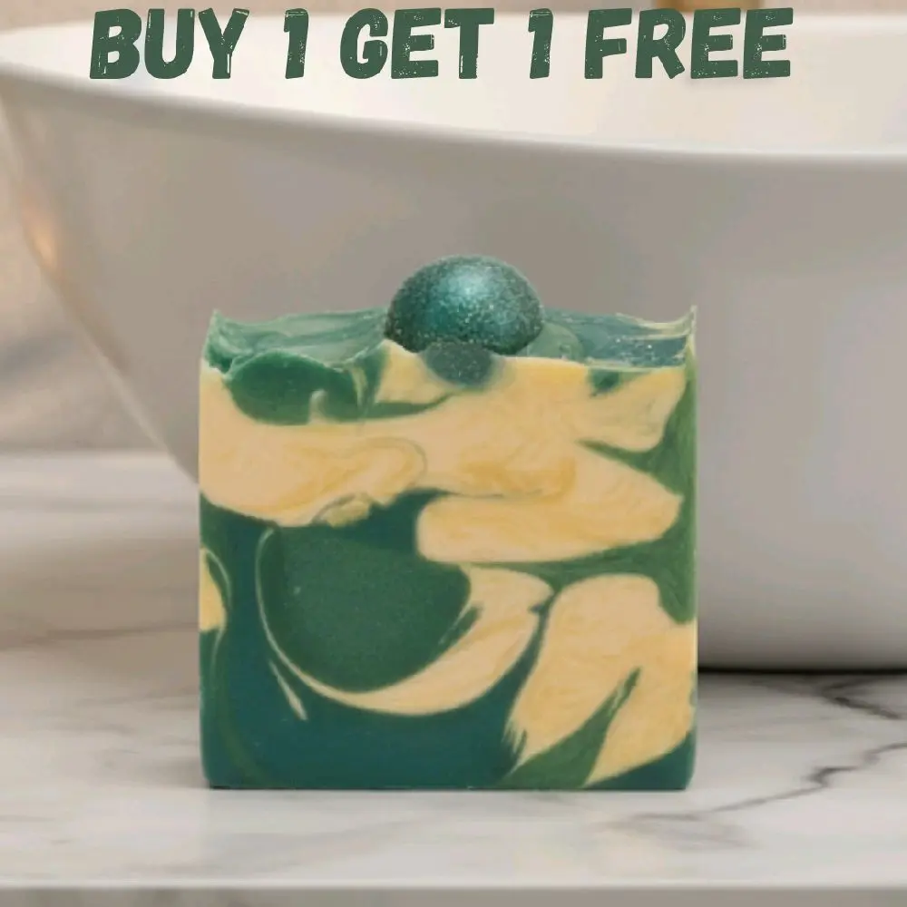 Coastal Rain Scent Organic Cold-Process Swirl Soap - Handmade All-Natural Shea Butter Cleanser, Hydrating Gentle Bath & Shower Skin Care Bar, Moisturizer, Body Care, Moisturizing, Fragrance Oil