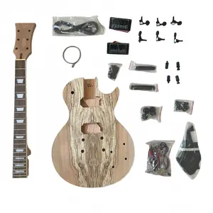 DIY ElectricGuitar Kit LP Style Mahogany Body&Neck Rosewood Fretboard Landscape Painting DIY ElectricGuitar Kit LP Style Mahogany Body&Neck Rosewood Fretboard Landscape Painting