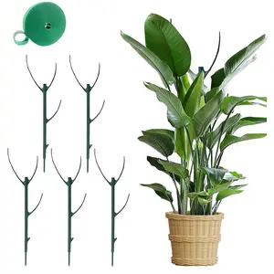5-Pack Stackable Monstera Plant Support Stakes – Garden Stakes for Climbing Potted Plants like Pothos & Philodendron