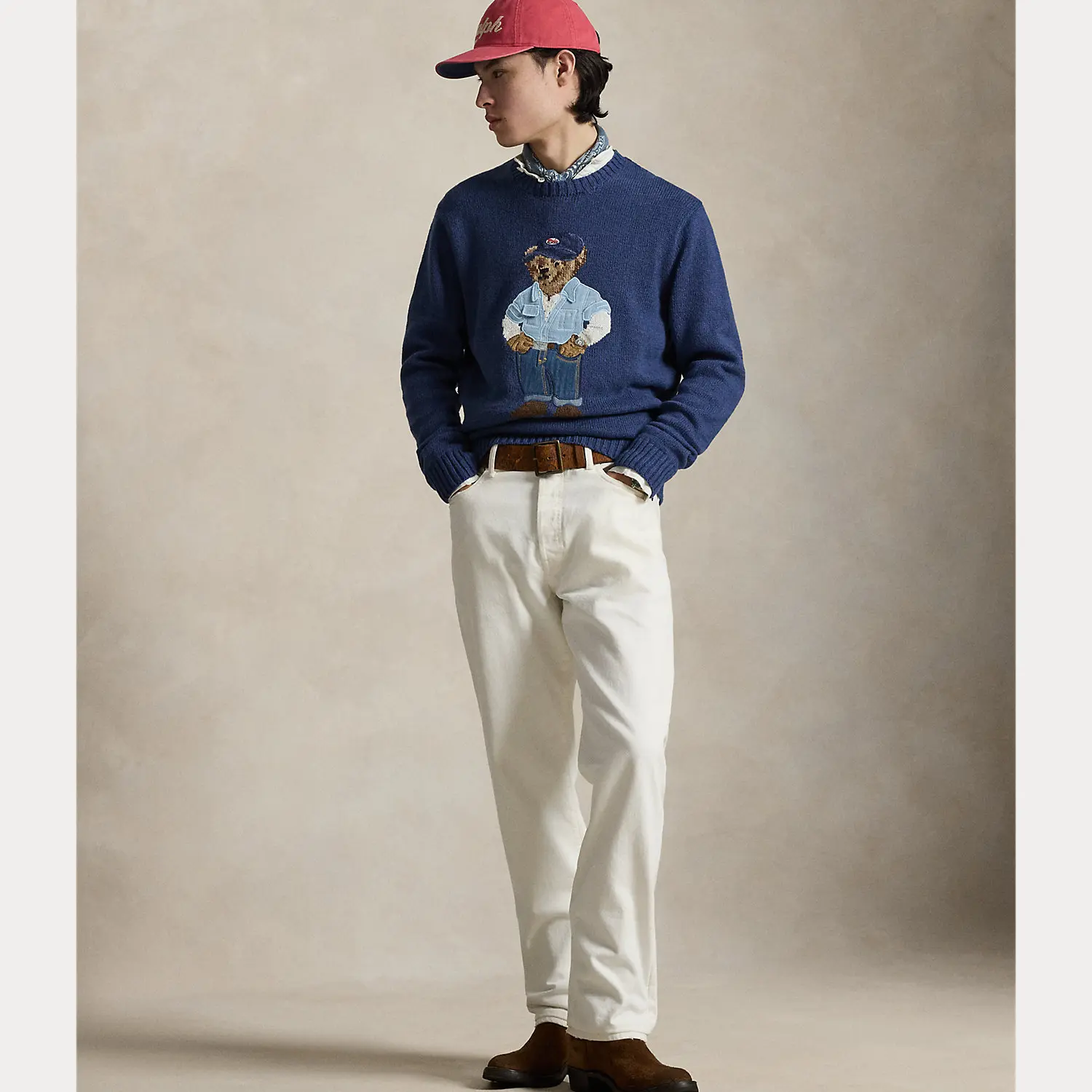 Polo Ralph Lauren - Polo Bear Linen-Cotton Sweater Polo Ralph Lauren - Polo Bear Linen-Cotton Sweater