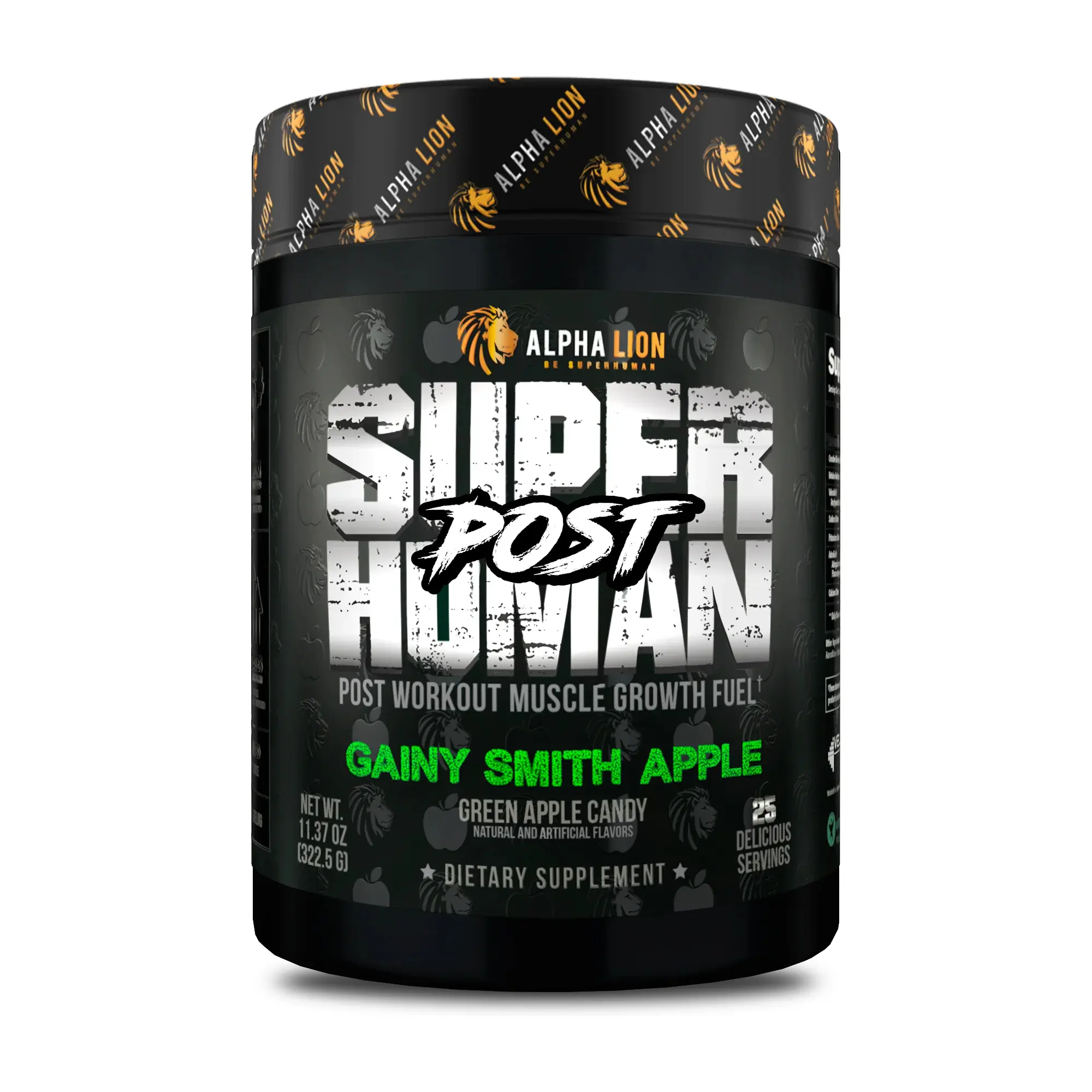 Alpha Lion SuperHuman Post-Workout Recovery Powder - Bodybuilding Lifestyle Gym Dietary Supplement for Muscle Building Support
