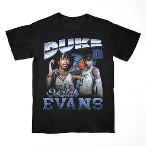 Isaiah Evans 90s Graphic Black Tee Vintage Graphic Tee, Gift for Fan, Y2K Shirt. Collar Cotton