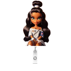 NEW! BRATZ DOLL PATIENT Badge Reel- Bandage Babe