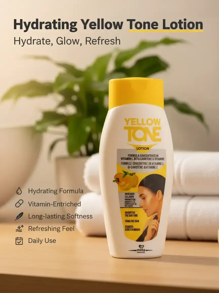 Hydrating Body Lotion for Lasting Soft Skin and Deep Moisture, Enriched with Vitamins B3 & E - Daily Body Care, Fresh, Daily Use